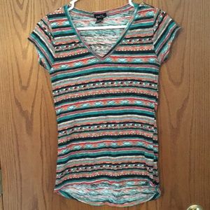 Aztec pattern v neck
